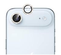 GIOPUEY Camera Lens Protector Compatible with iPhone Air 2025/17 Air, Bling Crystal Diamond Camera Protection Ring, Metal + Tempered Glass, Camera Protector - gold