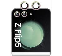 GIOPUEY Camera Protector Compatible with Samsung Galaxy Z Flip 5, Samsung Galaxy Z Flip 5 Camera Lens Protector, Bling Powder Diamond, Shiny, Elegant, Easy to Install - Colorful