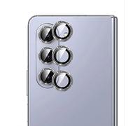 GIOPUEY Camera Protector Compatible with Samsung Galaxy Z Fold 5, Samsung Galaxy Z Fold 5 Camera Lens Protector, Bling Powder Diamond, Shiny, Elegant, Easy to Install - Black