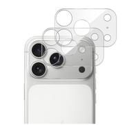 GIOPUEY Camera Protector for iPhone 17 Pro Max, Tempered Glass Camera Plateau Coverage Protector, Anti-Scratch, Lens Exposure - 2 Pack Clear