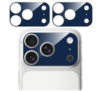 GIOPUEY Camera Protector for iPhone 17 Pro Max, Tempered Glass Camera Plateau Coverage Protector, Anti-Scratch, Lens Exposure - 2 Pack Blue