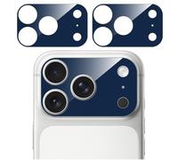GIOPUEY Camera Protector for iPhone 17 Pro, Tempered Glass Camera Plateau Coverage Protector, Anti-Scratch, Lens Exposure - 2 Pack Blue