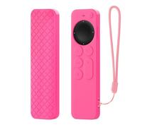 GIOPUEY Case Compatible with Apple TV 4K/HD Siri Remote 2021/2022, Ultra-thin soft Cilicone Cover, Slim-Fit,Anti-Fall,Not Easy to Dirty - Pink