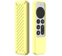 GIOPUEY Case Compatible with Apple TV 4K/HD Siri Remote 2021/2022, Ultra-thin soft Cilicone Cover, Slim-Fit,Anti-Fall,Not Easy to Dirty - Yellow