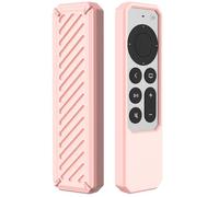 GIOPUEY Case Compatible with Apple TV 4K/HD Siri Remote 2021/2022, Ultra-thin soft Cilicone Cover, Slim-Fit,Anti-Fall,Not Easy to Dirty - Pink