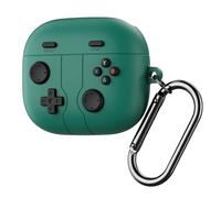 GIOPUEY Case Compatible with Beats Powerbeats Pro 2, Cute funny cartoon Silicone TPU Soft Protective Case Cover with Keyring Included for Boys girls men women - green