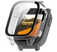 GIOPUEY Case Compatible with Cosmo JrTrack 5, Glass Protective Film + Hard Plastic Bezel Cover - clear