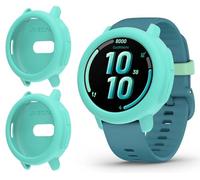 GIOPUEY Case Compatible with Garmin Bounce 2, [2 PACK] Soft TPU Silicone Protective Case Cover, Shock Resistant - Blue