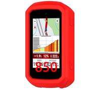 GIOPUEY Case Compatible with Garmin Edge 850/Garmin Edge 550, Ultra-thin soft Cilicone Cover, Slim-Fit,Anti-Fall,Not Easy to Dirty - Red