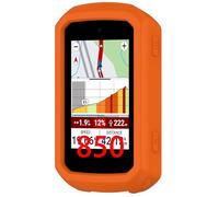 GIOPUEY Case Compatible with Garmin Edge 850/Garmin Edge 550, Ultra-thin soft Cilicone Cover, Slim-Fit,Anti-Fall,Not Easy to Dirty - Orange