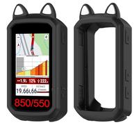 GIOPUEY Case Compatible with Garmin Edge 850/Garmin Edge 550, Ultra-thin soft Cilicone Cover, Slim-Fit,Anti-Fall,Not Easy to Dirty - Black-Cat