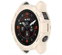 GIOPUEY Case Compatible with Garmin fenix7X pro/Garmin Epix Pro 51mm, Premium Soft TPU Silicone Protector Case Cover, Unique Design, Shockproof, anti drop - beige