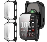 GIOPUEY Case Compatible with Garmin Venu X1, [2 PACK] Soft TPU, Shock Resistant Cover - BLACK+BLACK