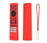GIOPUEY Case Compatible with Hisense ERF3F80H/ZDB1210320 Remote, Ultra-thin soft Cilicone Cover, Slim-Fit,Anti-Fall,Not Easy to Dirty - Red