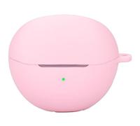 GIOPUEY Case Compatible with HONOR CHOICE Earbuds Clip, Ultra-thin soft Cilicone Cover, Slim-Fit,Anti-Fall,Not Easy to Dirty - Pink