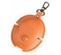 GIOPUEY Case Compatible with HONOR Choice Earbuds S7, PU Leather Soft Protective Case Cover with Keyring Included for Boys girls men women- yellow