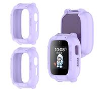 GIOPUEY Case Compatible with HONOR Choice Kids Watch Plus, [2 PACK] Soft TPU, Shock Resistant Cover - Purple+Purple