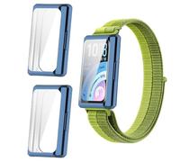 GIOPUEY Case Compatible with Huawei Band 11 Pro, [2 PACK] Soft TPU, Shock Resistant Cover - Blue+Blue