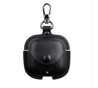 GIOPUEY Case Compatible with Huawei Freebuds SE3/SE2, PU Leather Soft Protective Case Cover with Keyring Included for Boys girls men women- Black