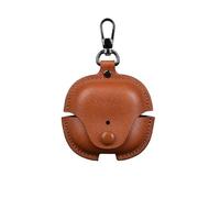 GIOPUEY Case Compatible with Huawei FreeClip 2, PU Leather Soft Protective Case Cover with Keyring Included for Boys girls men women- yellow