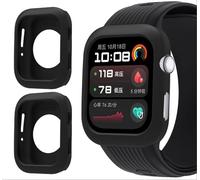 GIOPUEY Case Compatible with Huawei Watch D2, [2 PACK] Soft TPU Silicone Protective Case Cover, Shock Resistant - Black