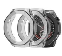 GIOPUEY Case Compatible with Huawei Watch GT 6 Pro 46mm, [2 PACK] Soft TPU, Shock Resistant Cover - BLACK+BLACK