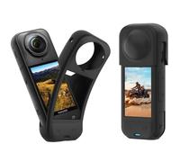 GIOPUEY Case Compatible with Insta360 X5 2025, Ultra-thin soft Cilicone Cover, Slim-Fit,Anti-Fall,Not Easy to Dirty - Black