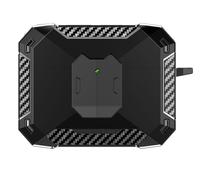 GIOPUEY Case Compatible with JBL Wave Beam/Wave Beam 2, Shockproof Cover, TPU + PC Dual Layer Case Cover, [Anti-fall] [Non-slip] - black