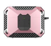 GIOPUEY Case Compatible with JBL Wave Beam/Wave Beam 2, Shockproof Cover, TPU + PC Dual Layer Case Cover, [Anti-fall] [Non-slip] - Pink