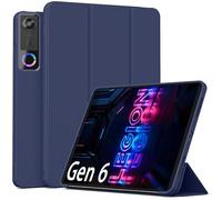 GIOPUEY Case Compatible with Lenovo Legion Tab Gen5 2026, Flip PU Leather Cover [Soft silicone back cover], skin-like texture - DarkBlue