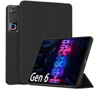 GIOPUEY Case Compatible with Lenovo Legion Tab Gen5 2026, Flip PU Leather Cover [Soft silicone back cover], skin-like texture - Black