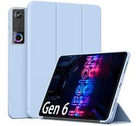 GIOPUEY Case Compatible with Lenovo Legion Tab Gen5 2026, Flip PU Leather Cover [Soft silicone back cover], skin-like texture - Blue