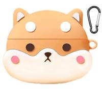 GIOPUEY Case Compatible with OnePlus Nord Buds 4 Pro, Cute funny cartoon Silicone TPU Soft Protective Case Cover with Keyring Included for Boys girls men women - Corgi