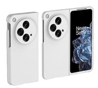 GIOPUEY Case Compatible with OnePlus Open, Hard PC Material Cover, Comfortable and Smooth to the Touch Phone Case, Shockproof, Anti-Fingerprint - White