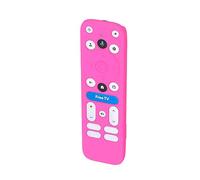 GIOPUEY Case Compatible with Onn 4K Plus Pro Remote, Ultra-thin soft Silicone Cover, Slim-Fit,Anti-Fall,Not Easy to Dirty - Pink