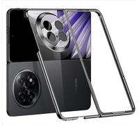 GIOPUEY Case Compatible with OPPO Find N5, Highly Transparent Cover, Hard PC Material Phone Case, No Yellowing, No Fading - Black