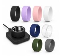GIOPUEY Case Compatible with Oura Ring 5 2026, Ultra-thin soft Silicone Cover, Slim-Fit,Anti-Fall,Not Easy to Dirty - S (7,8) - Pack of 8 colours