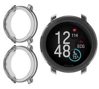 GIOPUEY Case Compatible with Polar Vantage V3, [2 PACK] Soft TPU, Shock Resistant Cover - BLACK+BLACK