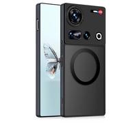 GIOPUEY Case for Nubia Z70 Ultra/Z70S Ultra, Matte PC Back + TPU Bumper Shockproof Phone Cover - Black