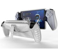 GIOPUEY Case for PlayStation Portal Remote Player - With Stand - Soft TPU Bumper - Anti Slip - Easy to Grip - White