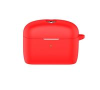 GIOPUEY Case for Sennheiser MOMENTUM True Wireless 5, Soft Silicone Cover | Ultra-thin Soft Silicone Cover, Slim-Fit, Anti-Fall, Not Easy to Dirty, skin-friendly, Red