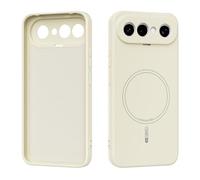 GIOPUEY Case for VIVO X300 FE, Silicone Flexible Material Ultra-thin Cover, Anti-Fingerprint Slim Fit Phone Case [Slip-Resistant] -beige