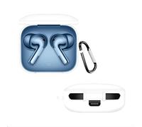 GIOPUEY Cilicone Case Compatible with OnePlus Buds 3, Ultra-thin soft Cover, Slim-Fit,Anti-Fall,Not Easy to Dirty - White