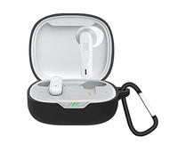 GIOPUEY Cilicone Case for JBL Wave 300TWS, Ultra-thin soft Cover, Slim-Fit,Anti-Fall,Not Easy to Dirty - Black