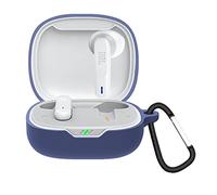 GIOPUEY Cilicone Case for JBL Wave 300TWS, Ultra-thin soft Cover, Slim-Fit,Anti-Fall,Not Easy to Dirty - Navy blue