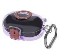 GIOPUEY Clear Case Compatible with Anker Soundcore Space A40, Ultra-thin soft Cover, Slim-Fit,Anti-Fall,Not Easy to Dirty - transparent purple