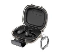 GIOPUEY Clear Case Compatible with Beats Powerbeats Fit, Ultra-thin soft Cover, Slim-Fit,Anti-Fall,Not Easy to Dirty - Transparent Black