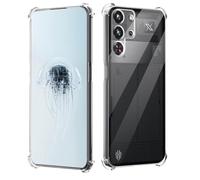 GIOPUEY Clear Case Compatible with Nubia RedMagic 10S Pro/10 Pro, TPU Slim Case Cover, Air Cushion [Not Easy to Yellow] Shockproof Phone Case - Clear