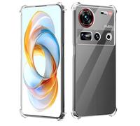 GIOPUEY Clear Case Compatible with Nubia Z70S Ultra, TPU Slim Case Cover, Air Cushion [Not Easy to Yellow] Shockproof Phone Case - Clear