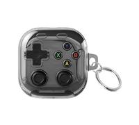 GIOPUEY Clear Case Compatible with Samsung Galaxy Buds 4/4 Pro, Ultra-thin soft Cover, Slim-Fit,Anti-Fall,Not Easy to Dirty - Transparent Black